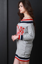 Load image into Gallery viewer, Queen Babe Varsity Sweater Dress